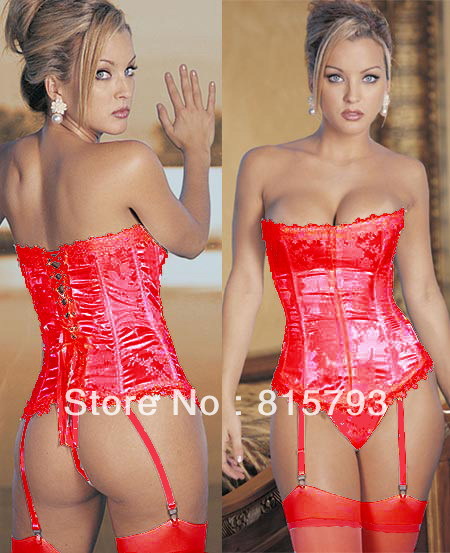 Sexy lingerie Fashion Overbust Corset lady beautiful free shipping