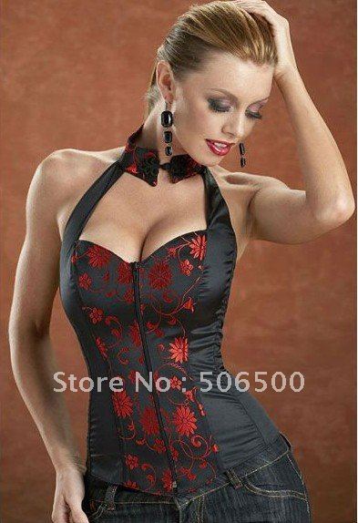 Sexy lingerie sexy underwear sexy corset Alisa Collared Corset Bustier Sexy lingerie women's underwear