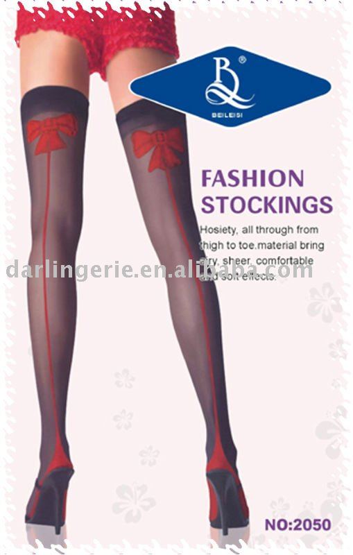 Sexy lingerie stocking  ST 2050  black +  red