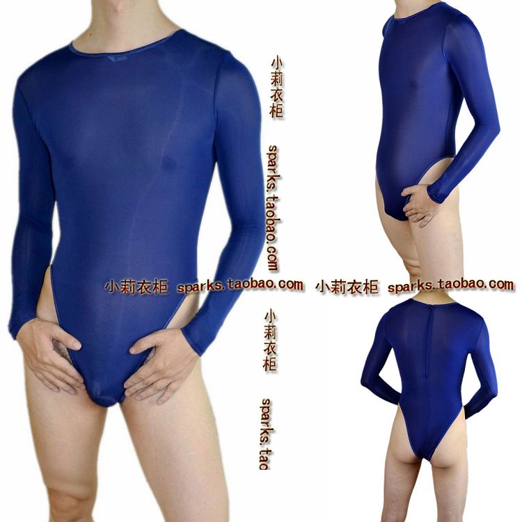 Sexy panties male underwear viscose triangle translucent fork bodysuit jumpsuit lt129