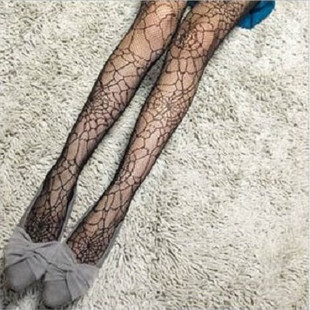 Sexy pantyhose jacquard fishnet stockings fashion black stockings female rousseaus legs ultra-thin