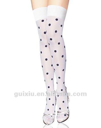 Sexy Polka Dot Thigh Highs Stockings