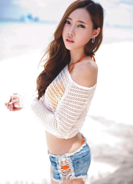 Sexy, Provocative, Posh Side Straps Denim Shorts, Hot Pants Beach Pants Free Shipping (ID: SLA120)