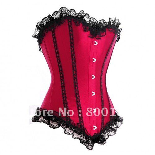 Sexy Red Unique Crease Lace With White Stone Bustie Underbust Collocation Tutu Dress Sexy Lingerie Corset a036 S-2XL Size