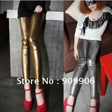 Sexy Shiny Tight Leggings Pants Wet Look Stockings Legwear Fashion free shipping