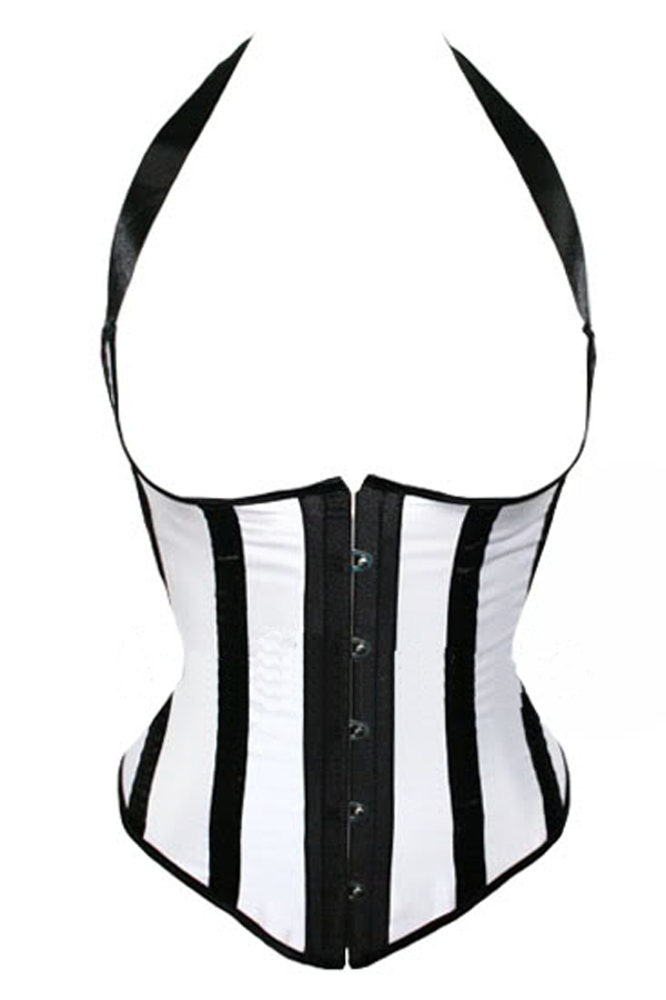 Sexy Stripe Valentine's Day Gothic Lace Up Bustier Top Printing shape wear Printing corsets