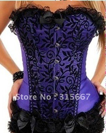 Sexy style,Brocade PVC Boned  Corset, Steel Boned Corset with G-string,Cheap Corset,body lift shaper Sexy Lingerie SFA812