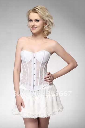 Sexy style,Brocade PVC Boned  Corset, Steel Boned Corset with G-string,Lace Corset body lift shaper Sexy Lingerie SFM70