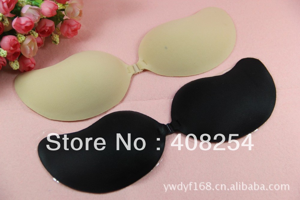 Sexy Wire Free Invisible Bra Self-Adhesive Strapless Lycra Silicone "V" Breast Bra Pads SZ A/B/C/D