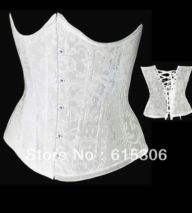 Sexy Women Boned Cincher Underbust Corset Bustier Costumes Lingerie + G-string