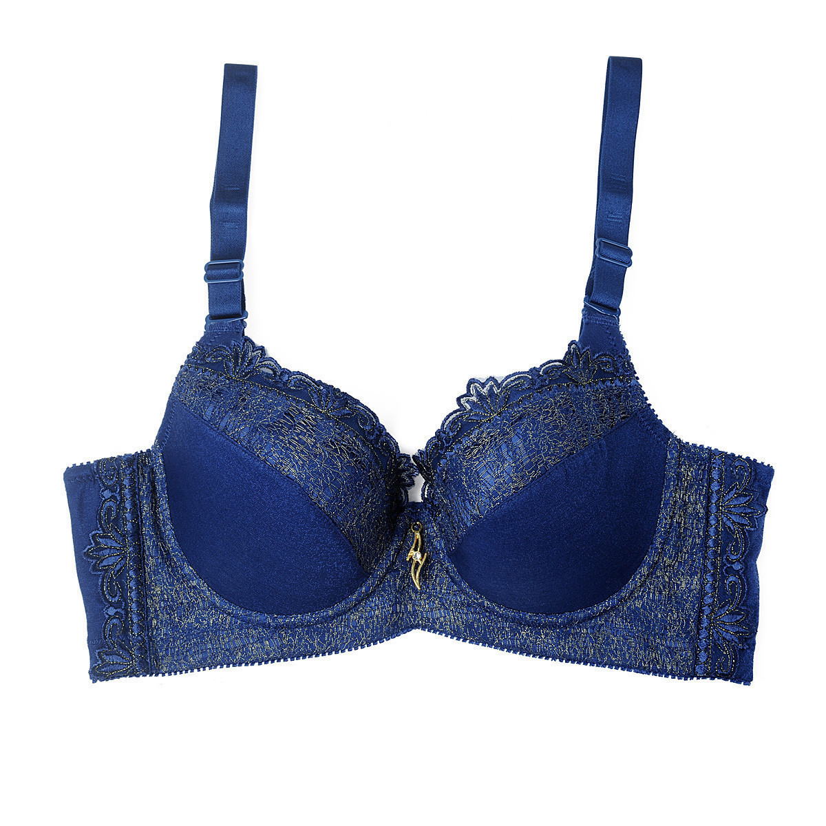 Sexy women's single-bra gold gorgeous noble push up adjustable underwear 8950