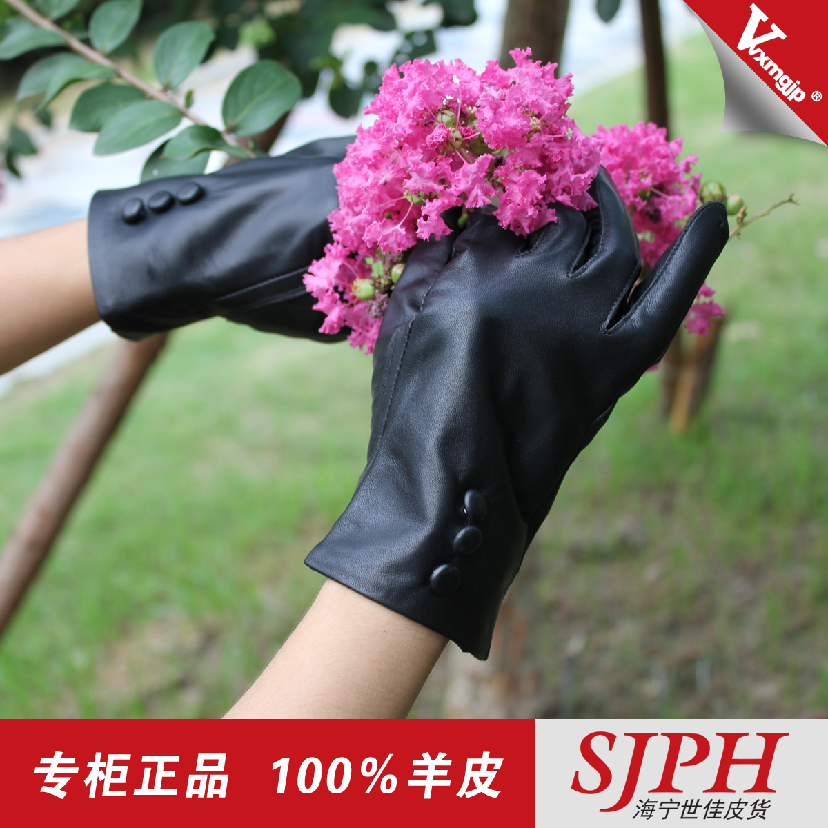 Sheepskin gloves genuine leather gloves women's winter thermal thickening sheepskin gloves