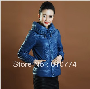 Sheepskin leather clothing, female genuine leather, plus size short design slim coat