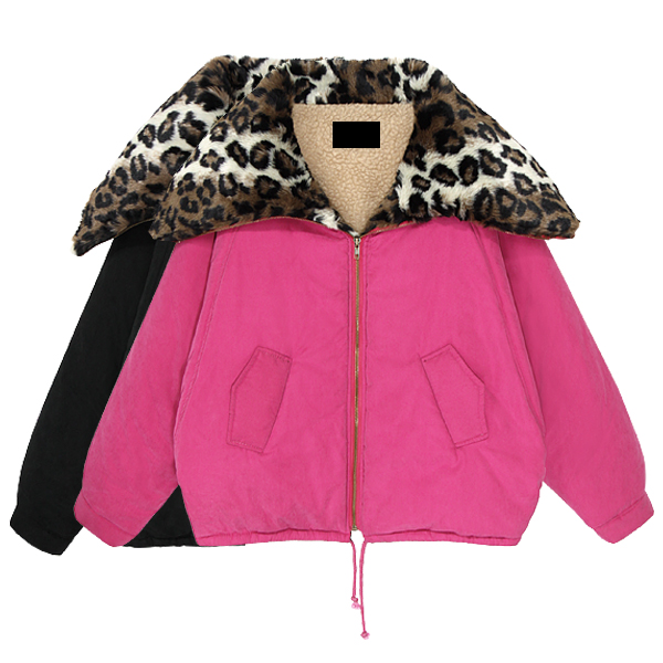 Shes-story leopard print liner batwing sleeve involucres bread cotton-padded jacket cloak styenanda outerwear