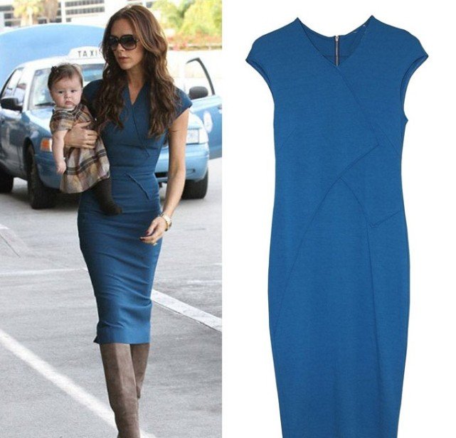 (Shipping Free!!) Women's Dress Quality Career  Dress Victoria Style Dress 3811