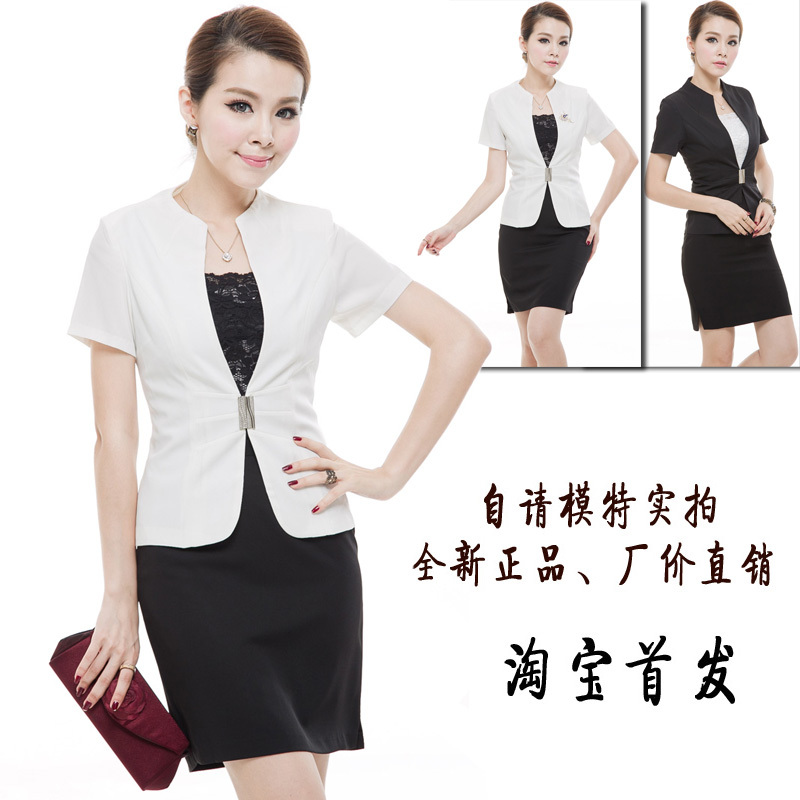 Short design blazer OL outfit short-sleeve women's set professional