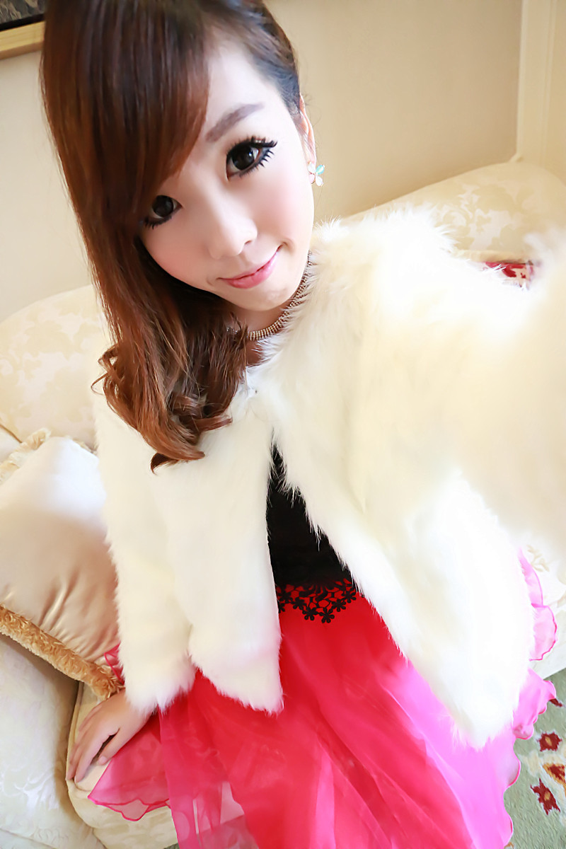 Short design fur coat fashion overcoat faux short jacket 8028