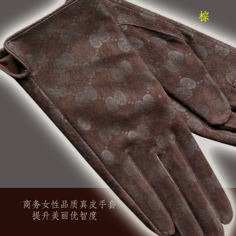 Short in size repair fashion elegant gloves ' hands women's leather gloves elegant intellectuality genuine leather gloves