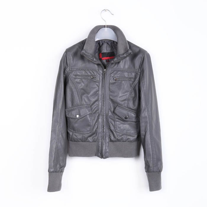 Short Slim Leather Jacket Women New Korean version of Autumn Wholesale MOQ 10 pieces