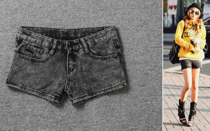 Shorts all-match loose casual pants denim shorts female shorts