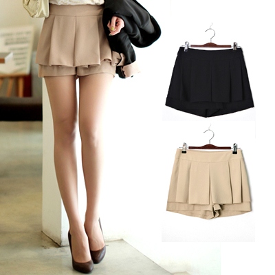 Shorts female 2012 summer short skorts female culottes shorts legging high waist culottes