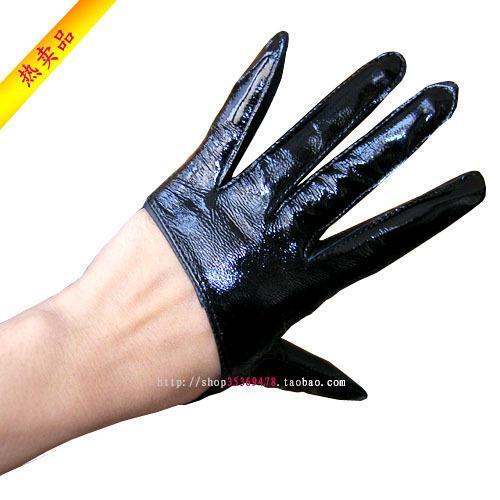 Shriveled women's genuine leather sheepskin gloves repair personality style