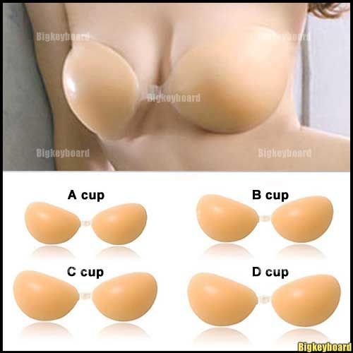 Silicone Adhesive Stick On Gel Push Up Strapless Backless Invisible Bra