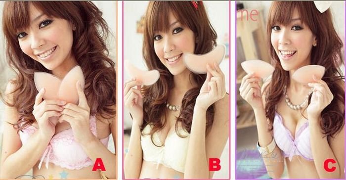 Silicone Breast Pad Magic Bra Pad Cup Upgrade Bigger Chest Big Bra UP! UP! UP! 3 Style