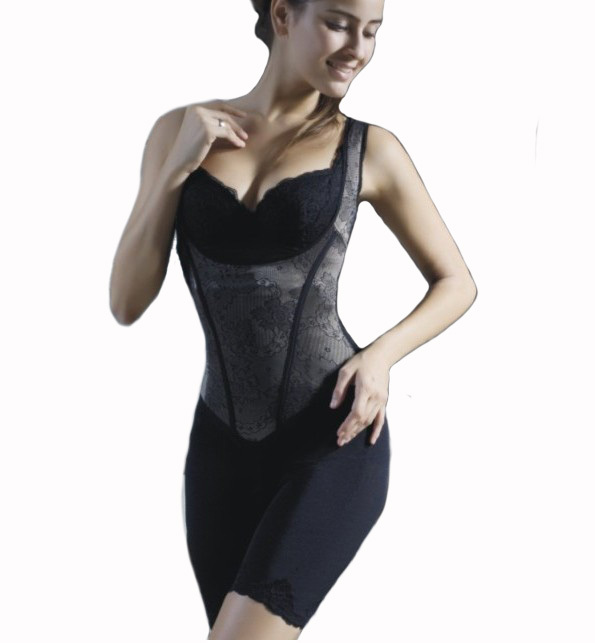 Silk protein seamless no button zipper thin abdomen drawing butt-lifting one piece shaper slimming clothes shapewear