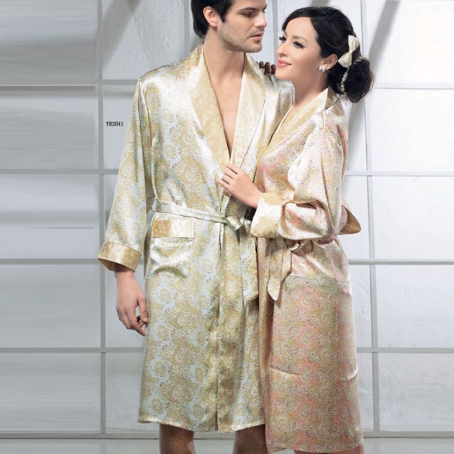 Silk quality lovers robe bowline 2041 freeshipping