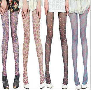 Silk stocking,Sexy jacquard stockings,Pantyhose,Hot sale,Mixed color,Free shipping