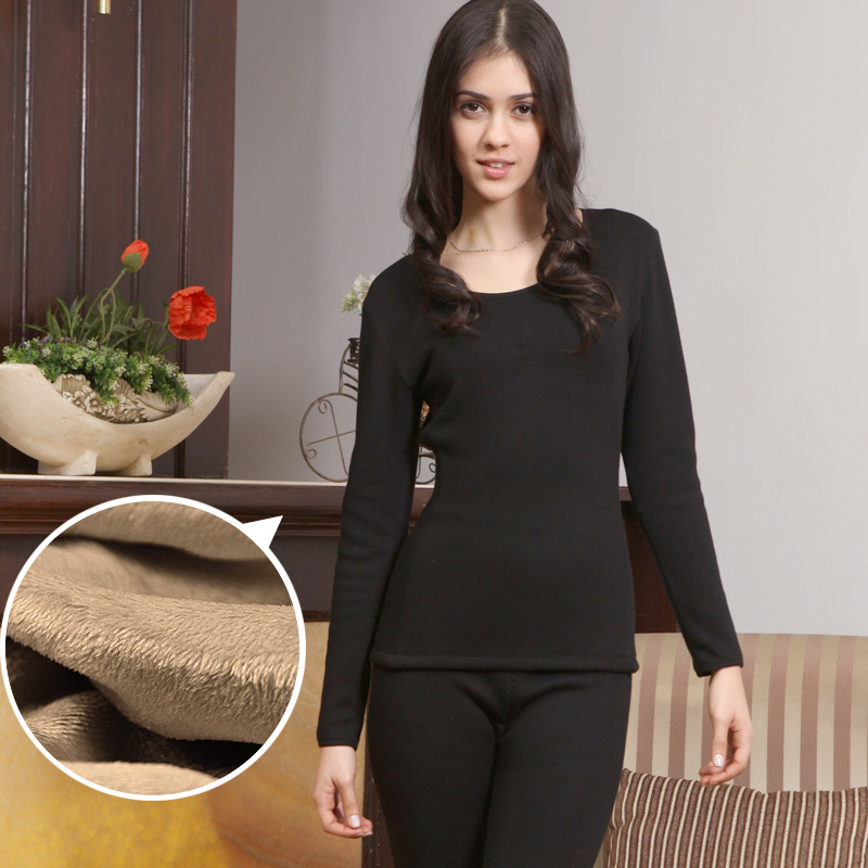 Skin tight thermal underwear women's winter plus velvet thickening velvet underwear velvet underwear 2568