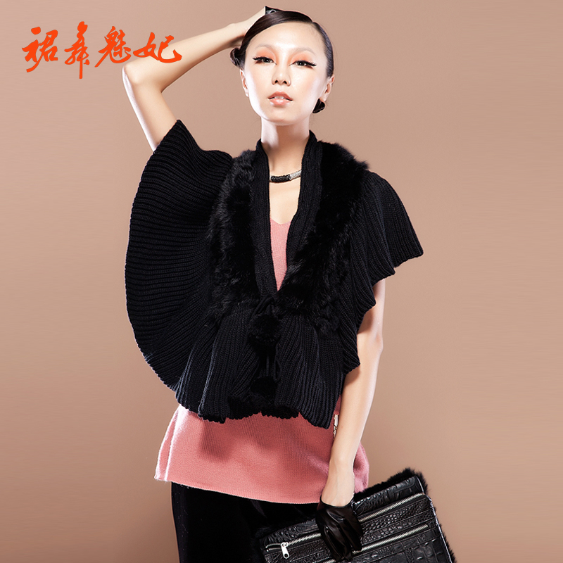 Skirt 2012 autumn fashion all-match cardigan knitted fur collar multifunctional scarf my20906-2