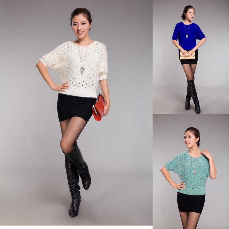 SLAE 2012 autumn love cutout short design basic sweater h1-30 p50 free shipping