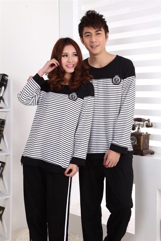 Sleeping Beauty 2012 spring and autumn cartoon lovers sleepwear long-sleeve full 100% cotton lounge