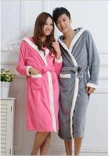 Sleepwear 2012 in love kolkatan 's coral fleece robe thickening long-sleeve lovers bathrobe