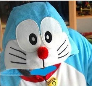 Sleepwear DORAEMON cartoon lovers animal one piece sleepwear lounge