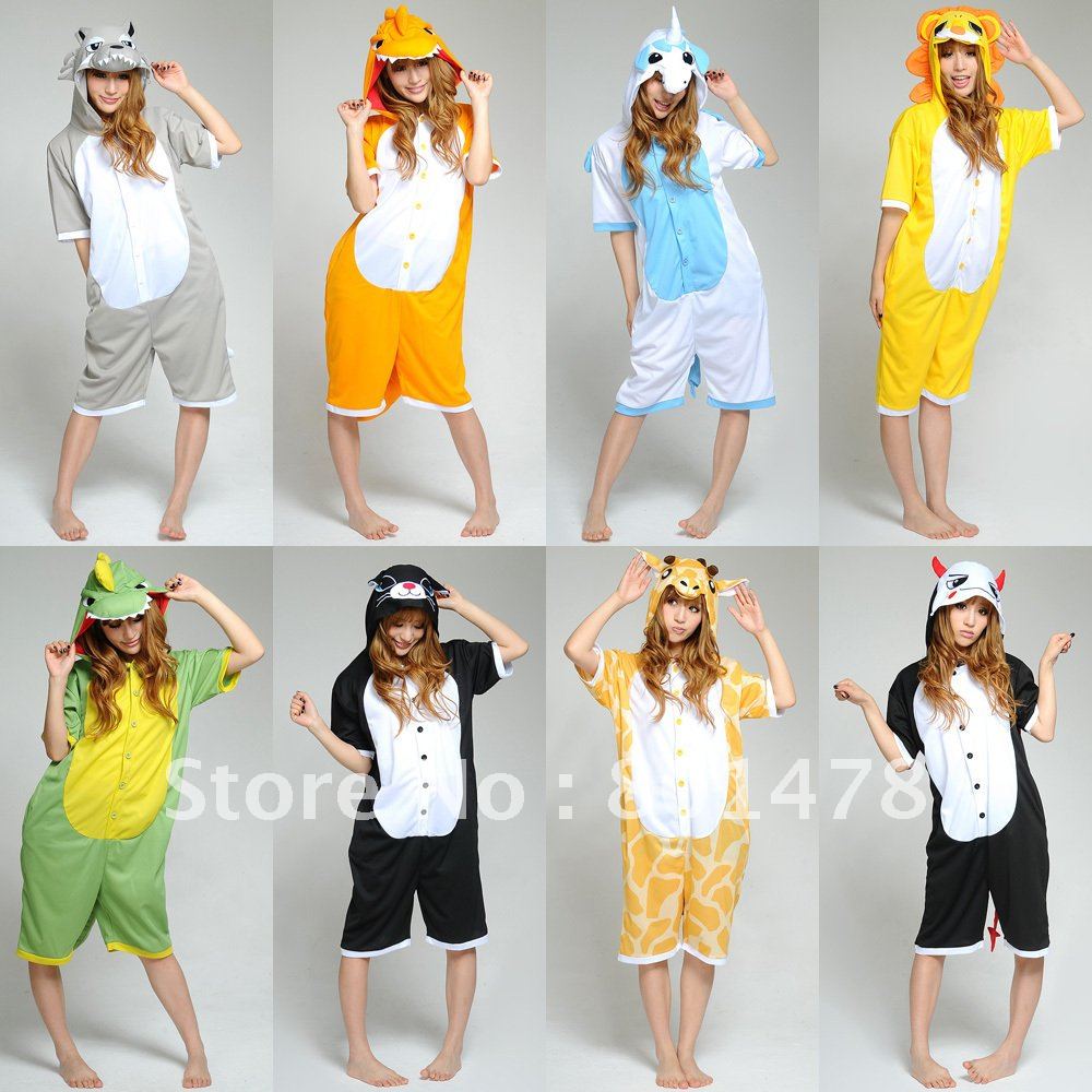 Sleepwear stitch cow cartoon animal one piece lounge short-sleeve lovers set