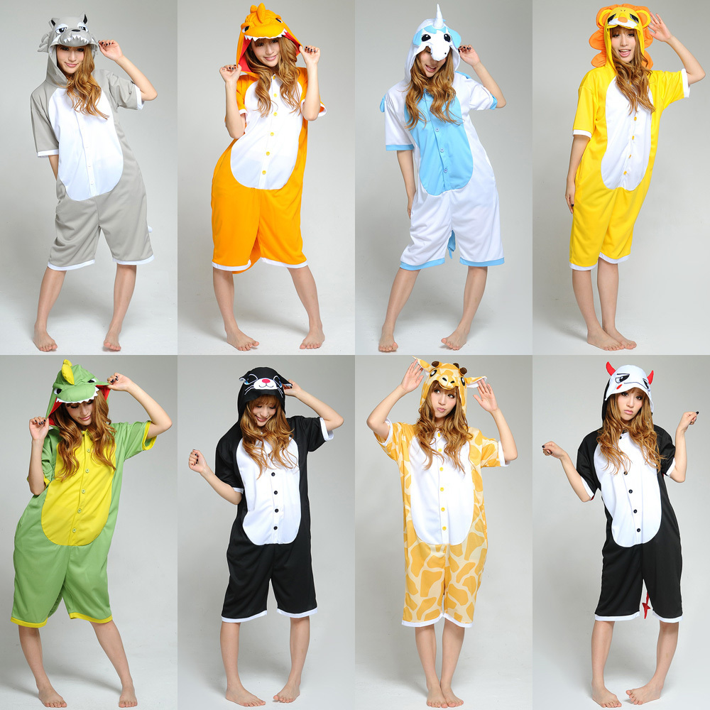 Sleepwear stitch cow cartoon animal one piece lounge short-sleeve lovers set