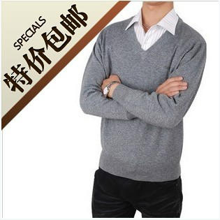 Sliding cashmere male basic cashmere sweater shirt sweater thermal clothing