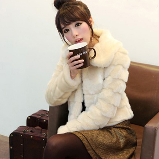 Slim fur coat 2012 autumn and winter thick outerwear casual faux short jacket female