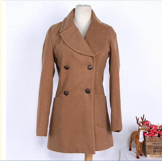 Slim medium-long thickening outerwear female casual outerwear trench female overcoat ol professional women outerwear high