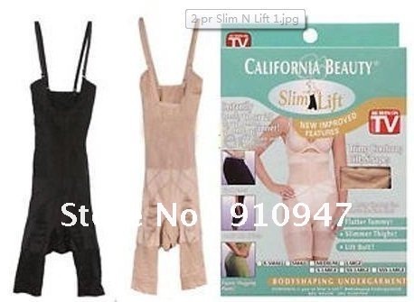 SLIM N  LIFT SUPREME SHAPE SLIMMING M as seen on tv 2pcs per set,Beige and black  colors dropship