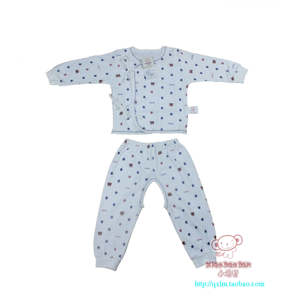 Small double faced print set 100% cotton set of underwear and underpants newborn 0-1 year old baby