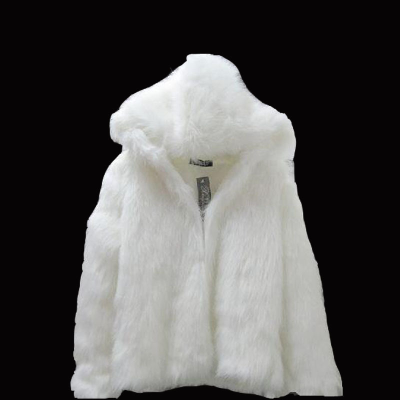 Small fur coat thickening hoodie clothes women outerwear winter outergarment