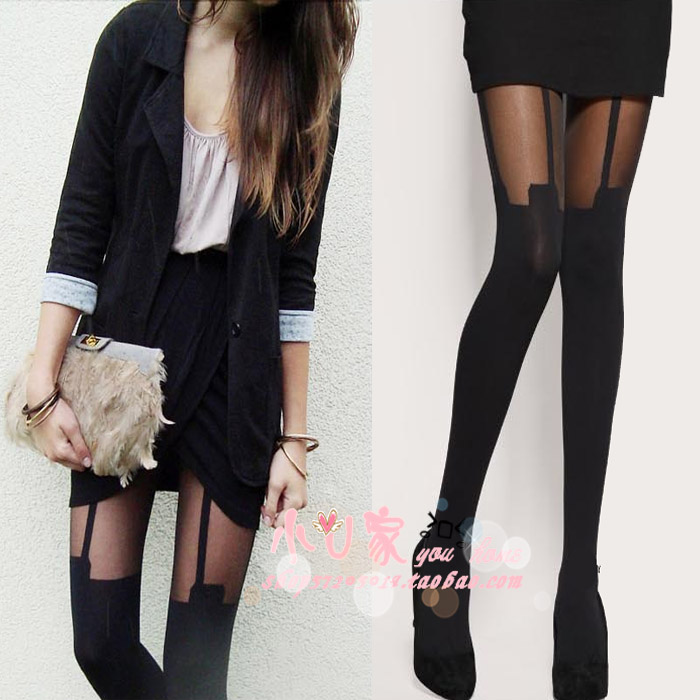 Small u fashion asos spaghetti strap high stockings pantyhose