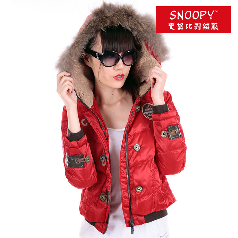 Snoopy SNOOPY women's short design down coat 9s382a