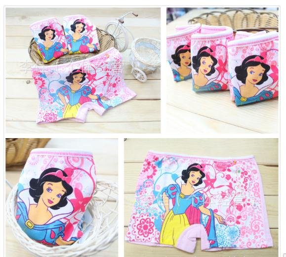 Snow white underwear girl 100% cotton children cartoon underwear for 2-10y A42 high quality