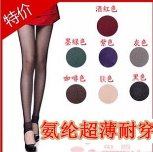 socks Core-spun Yarn velvet silk meat black stockings female