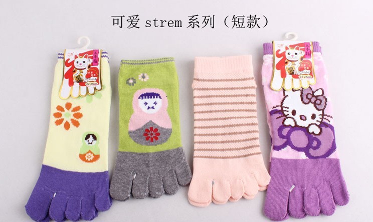 Socks FIVE TOE SOCKS cotton sock women's fashion & health socks sports Hosiery free ship retail or wholesale